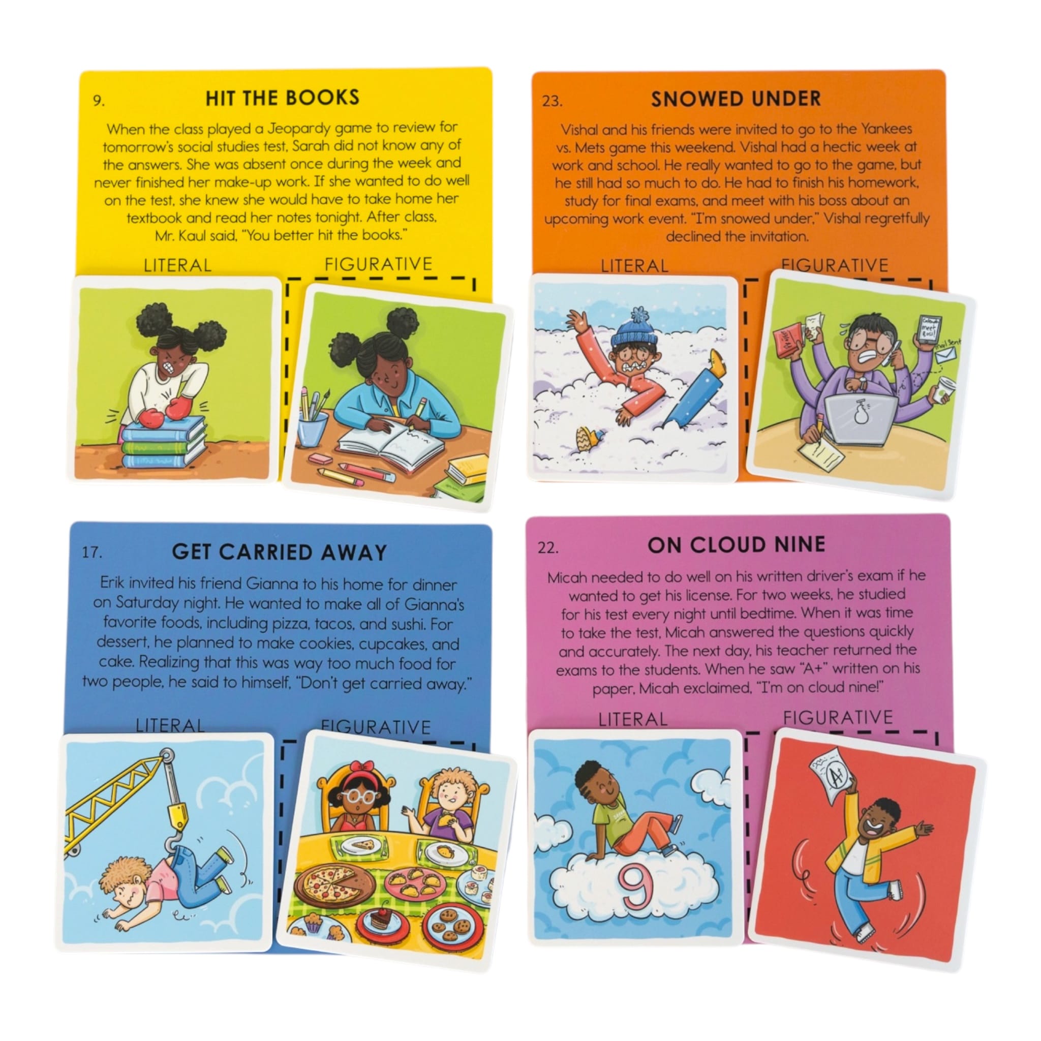 Idioms Context Expressions Deck for Teaching Comprehension Best Speech Language Therapy Tools