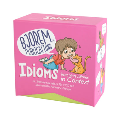 Idioms Context Expressions Deck for Teaching Comprehension Best Speech Language Therapy Tools