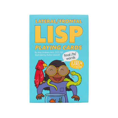 Lateral/Frontal Lisp Playing Cards Playing Cards for Lateral and Frontal Lisp Therapy Best Speech Language Therapy Tools