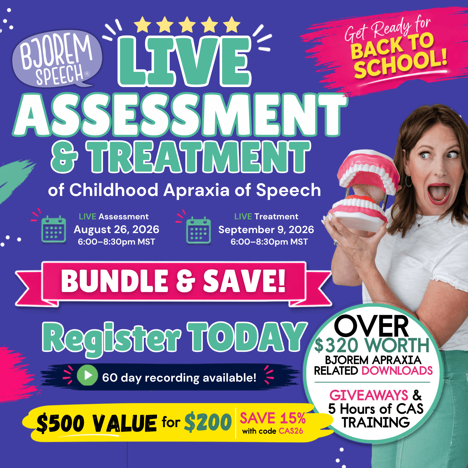 LIVE 2026 CAS Assessment & Treatment Course with Jennie LIVE 2026 CAS Assessment & Treatment Course with Jennie Best Speech Language Therapy Tools