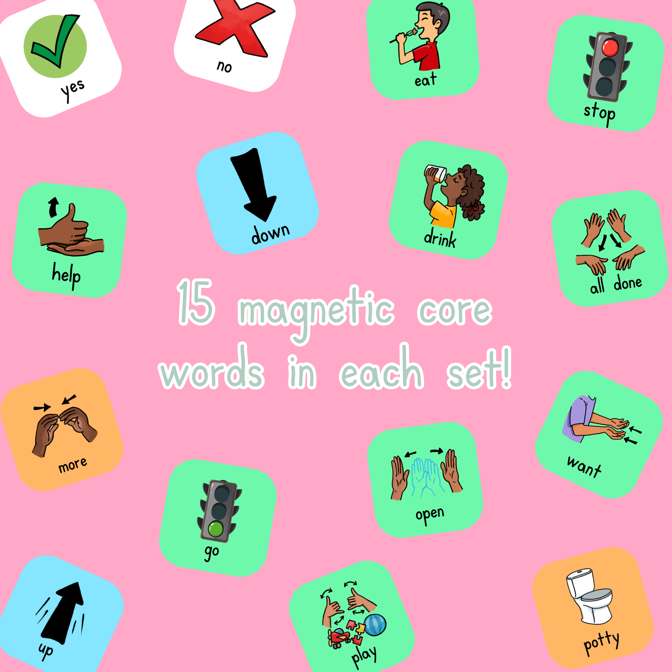 Magnetic Communication Cards 2.0 Magnetic Communication Cards 2.0 Best Speech Language Therapy Tools