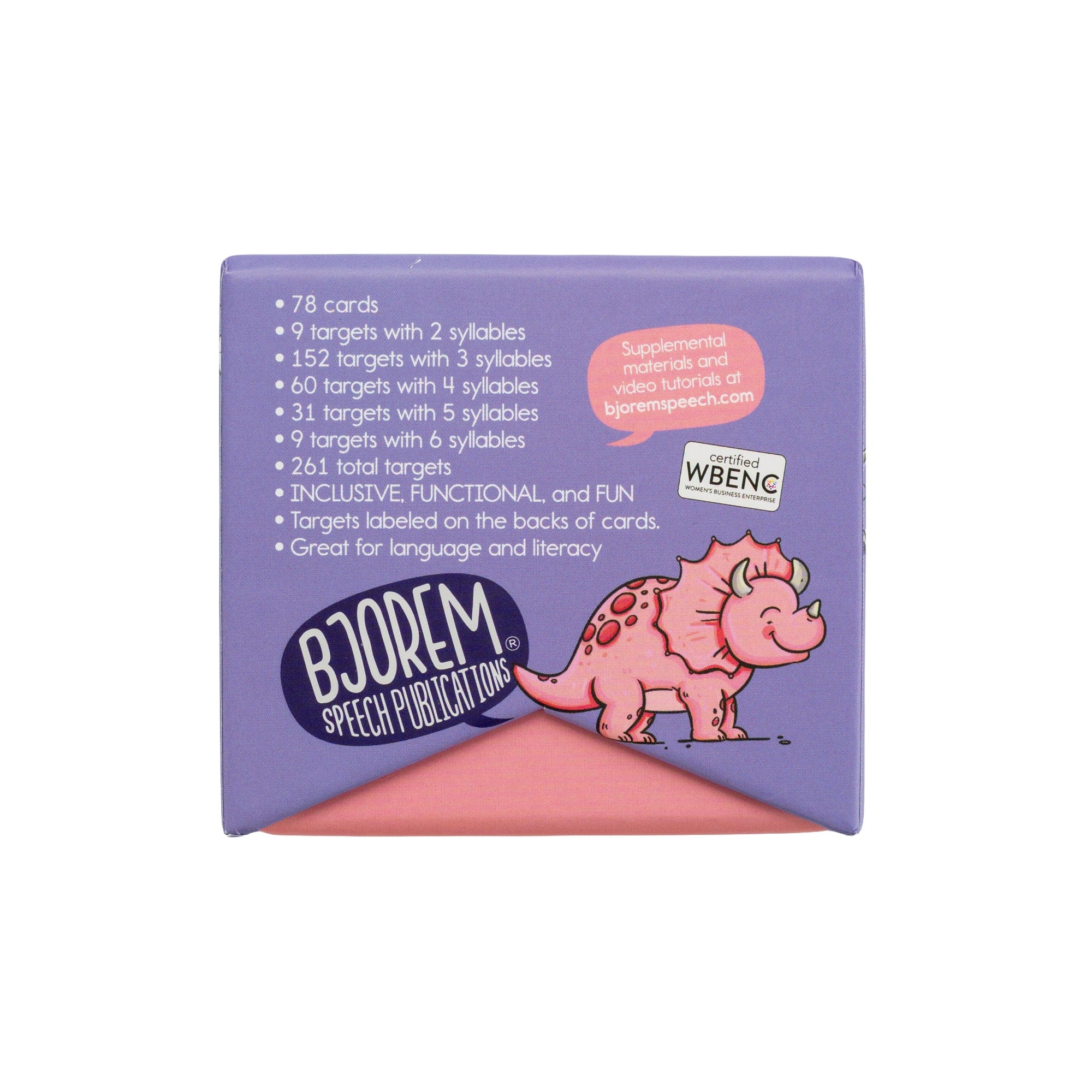 Multisyllabic Words Deck for Speech Therapy – Bjorem Speech®