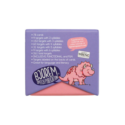 Multisyllabic Words Multisyllabic Words Deck for Speech Therapy Best Speech Language Therapy Tools