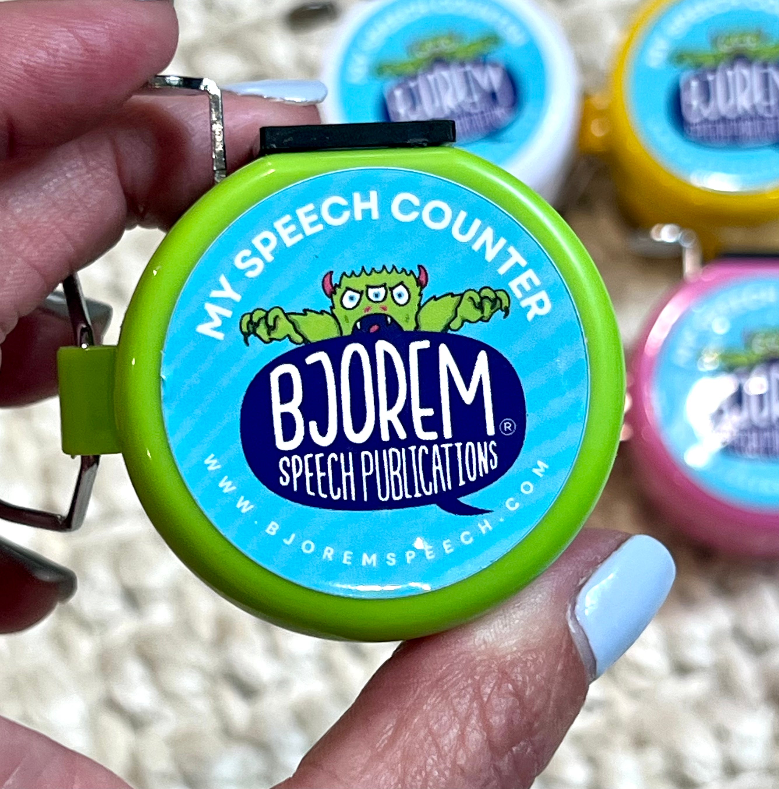 My Speech Counter Clicker - Set of 4 Bjorem Speech My Speech Counter Clicker Set of 4 Best Speech Language Therapy Tools