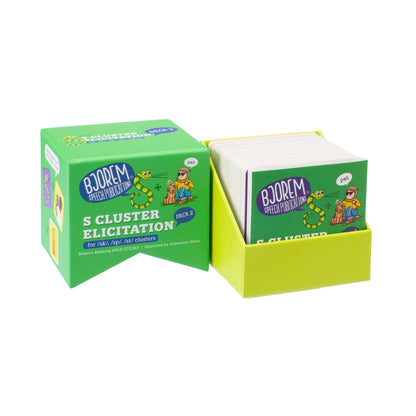 S Cluster Elicitation Deck 2 — for /sk/, /sp/, and /st/ Clusters S Cluster Elicitation Deck 2 – /s/ Blends Cards | Bjorem Speech Best Speech Language Therapy Tools