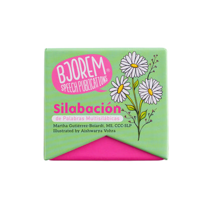 Silabación de Palabras Multisilábicas - Spanish Multisyllabic Words Silabación - Spanish Multisyllabic Therapy Cards - Syllabification Best Speech Language Therapy Tools