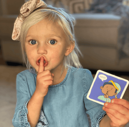 Shhh sound cue card for the sh sound from Bjorem Speech Sound Cues