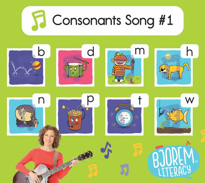 Bjorem Better Letters™ with The Laurie Berkner Band Card Deck Bjorem Better Letters™ with The Laurie Berkner Band Alphabet Learning Best Speech Language Therapy Tools