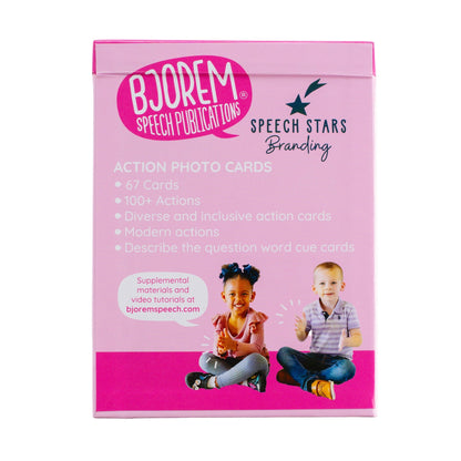 Action Photo Cards Photo Action Cards for Language Therapy Sessions Best Speech Language Therapy Tools