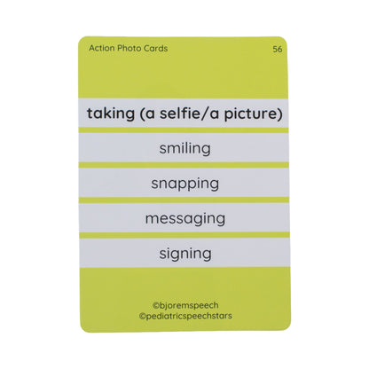 Action Photo Cards Photo Action Cards for Language Therapy Sessions Best Speech Language Therapy Tools