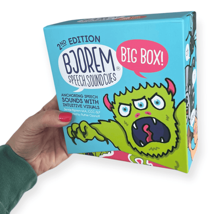BIG BOX of Bjorem Speech Sound Cues - 2nd Edition BIG BOX of Bjorem Speech Sound Cues - Essential for Therapy Best Speech Language Therapy Tools