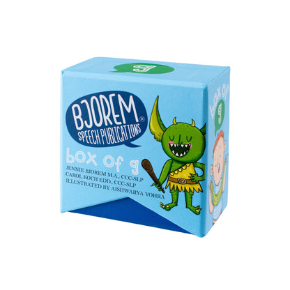 Box of G Speech Sound Cards G Sound Speech Therapy - G Sound Articulation Cards for Speech Therapy Best Speech Language Therapy Tools