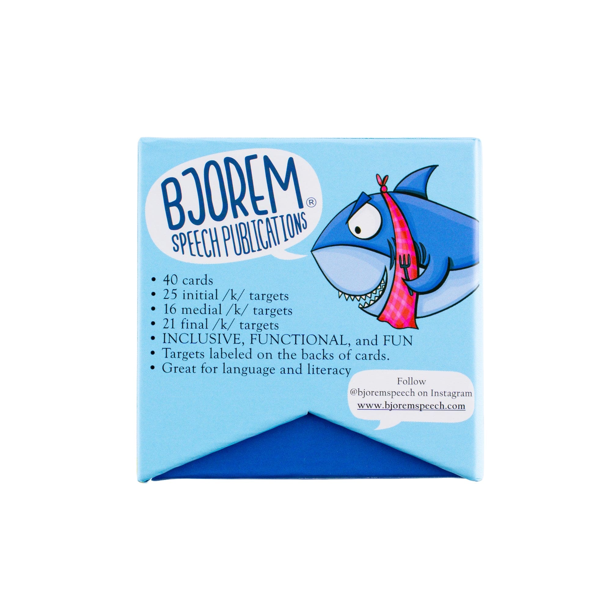 Box of K Speech Sound Cards for Development and Targets – Bjorem