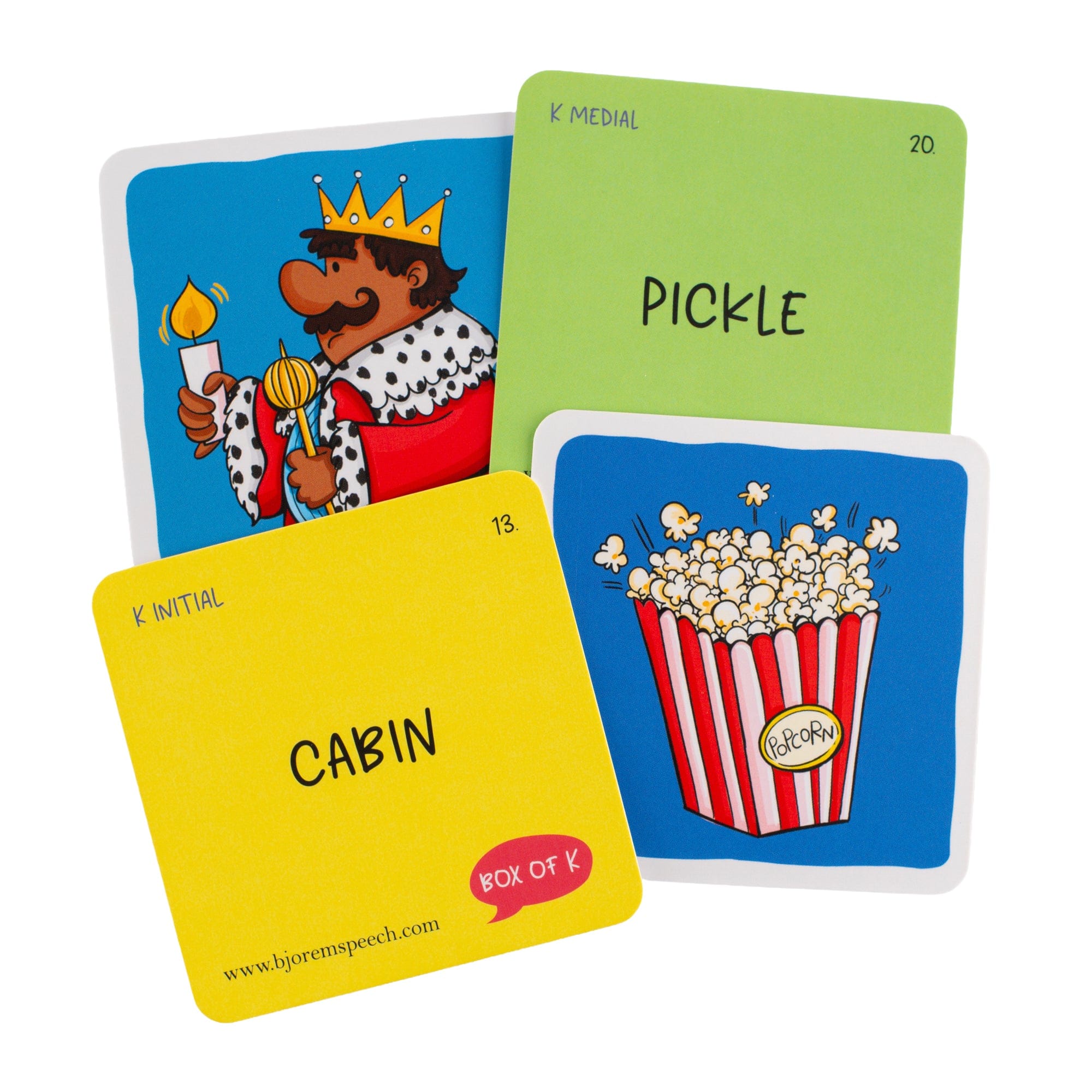 Box of K Speech Sound Cards for Development and Targets – Bjorem