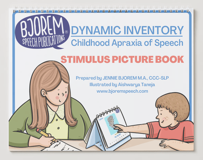 CAS Assessment Bundle - Dynamic Inventory/CAS Decision Guide, Stimulus Book, Evaluation Report Template, and Course CAS Assessment Bundle for Diagnosis and Evaluation Best Speech Language Therapy Tools