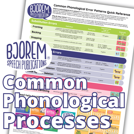 Free Resources for Kids' Speech Development – Bjorem Speech®