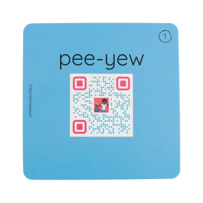 Exclamatory Words with QR Code Sounds - Uh-Oh! Oh-No! Yay! Oops! Exclamatory Words Deck with QR Code Sounds for Kids Best Speech Language Therapy Tools