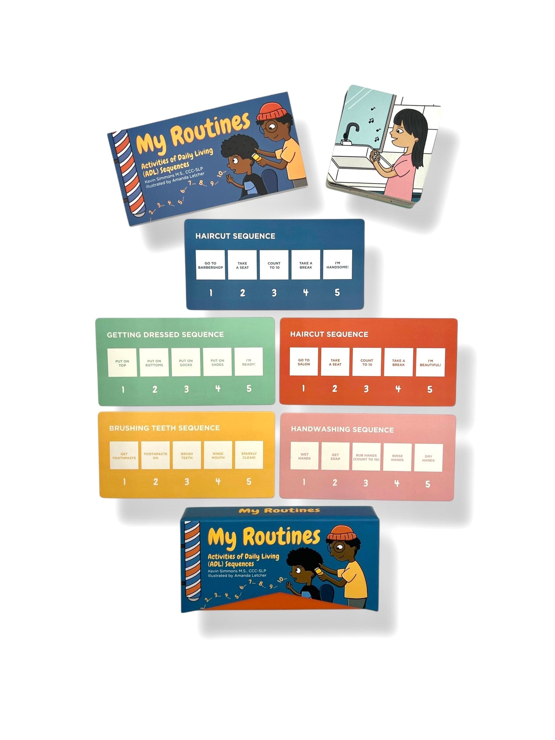 My Routines - Activities of Daily Living (ADL) Sequences Routines Daily Living Sequences Deck for Children Best Speech Language Therapy Tools