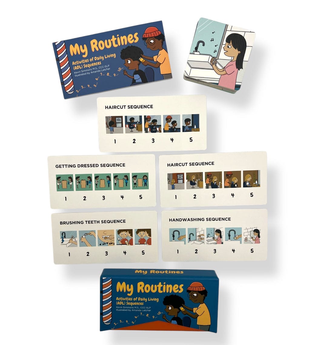 My Routines - Activities of Daily Living (ADL) Sequences Routines Daily Living Sequences Deck for Children Best Speech Language Therapy Tools