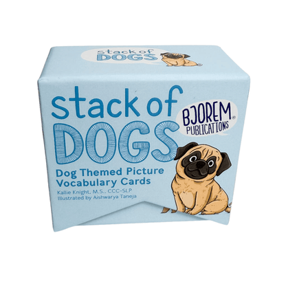 Bjorem® Stack of Dogs: Dog Themed Picture Vocabulary Cards Bjorem® Stack of Dogs: Dog Themed Picture Vocabulary Cards Best Speech Language Therapy Tools