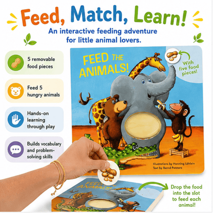 Feed the Animals: An Interactive Feeding Board Book Feed the Animals Interactive Feeding Board Book  Best Speech Language Therapy Tools