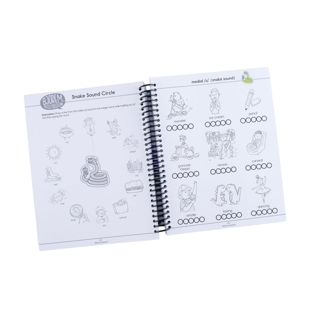 Activity pages from Box of Sounds in a Book