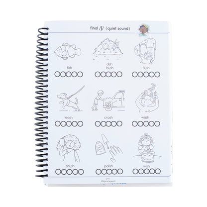 Speech sound practice page from Box of Sounds in a Book