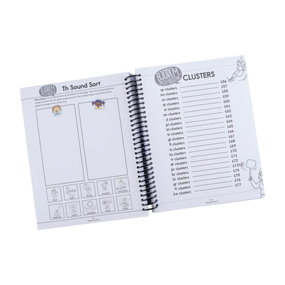 Word list pages from Box of Sounds in a Book