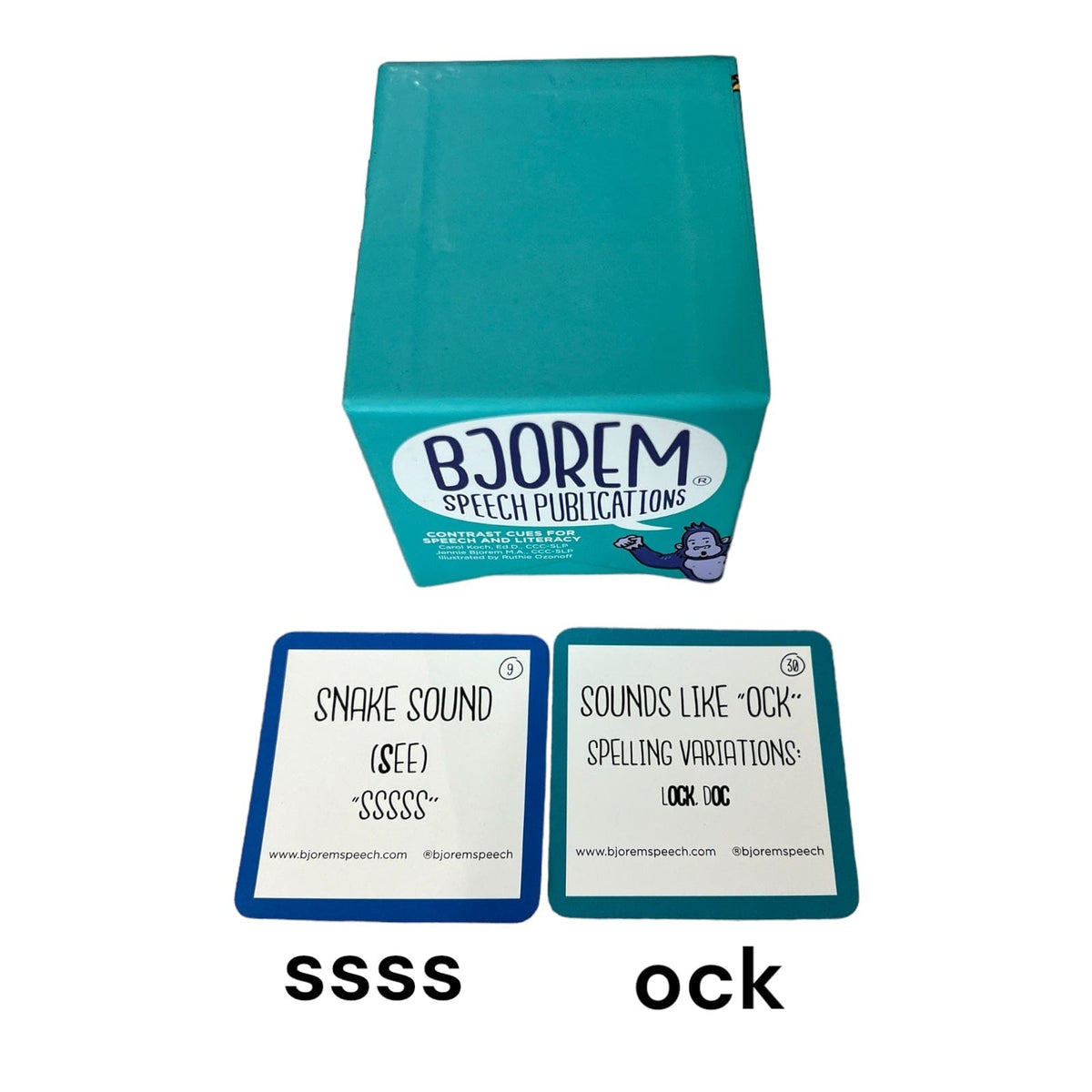 Contrast Cues sample cards