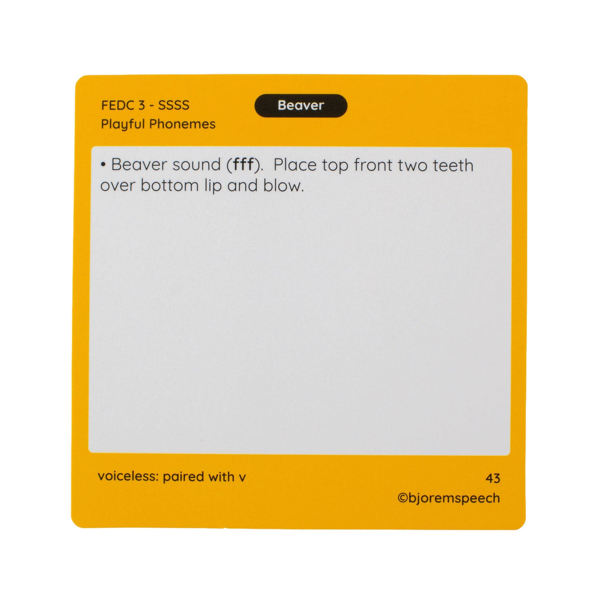 Back of a DIR-SM card with a prompt