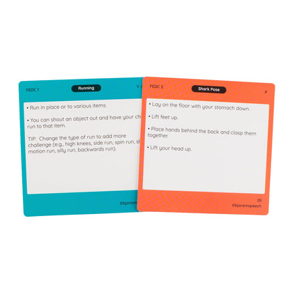 Backs of DIR-SM cards with prompts