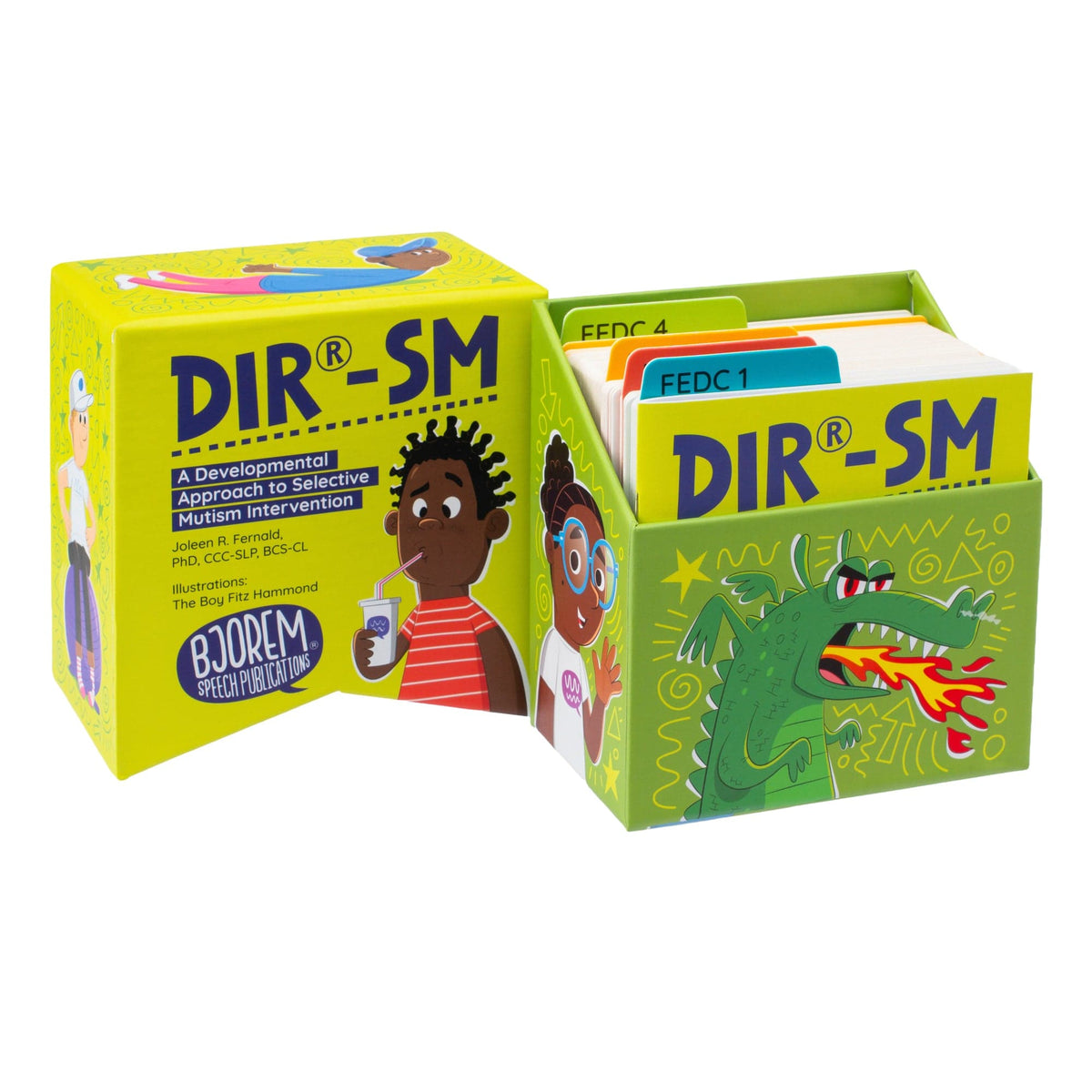 Two DIR-SM boxes, one open with cards