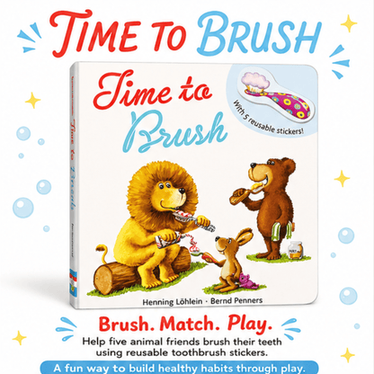 Time to Brush - Interactive Reusable Sticker Book Time to Brush - Interactive Reusable Sticker Book Best Speech Language Therapy Tools