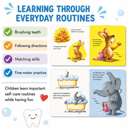 Time to Brush - Interactive Reusable Sticker Book Time to Brush - Interactive Reusable Sticker Book Best Speech Language Therapy Tools
