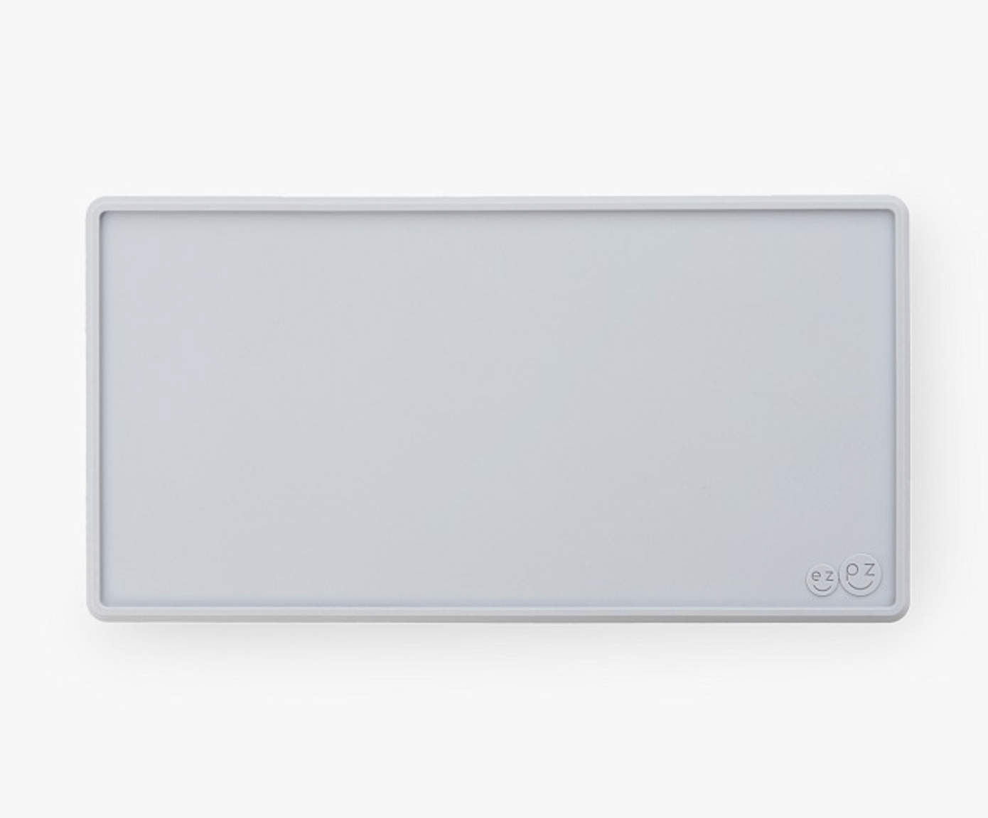 ezpz Tiny Placemat in Pewter Silicone Travel Placemat in Pewter - Durable & Safe Best Speech Language Therapy Tools