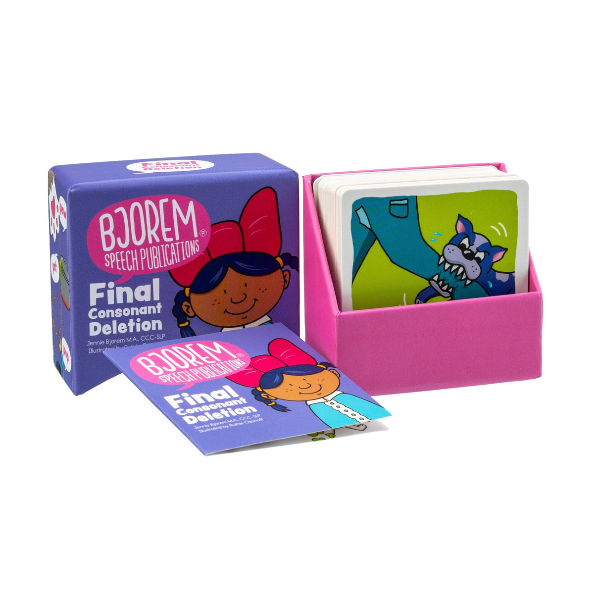 Open Final Consonant Deletion box with the instruction guide