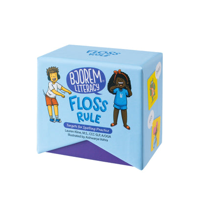 Front of the Bjorem Literacy Floss Rule targets box