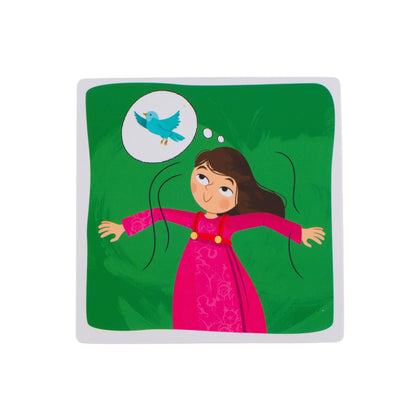 Flap your arms like a bird picture card