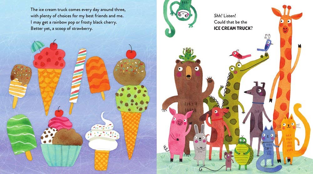 Inside page from Good Luck, Ice Cream Truck!