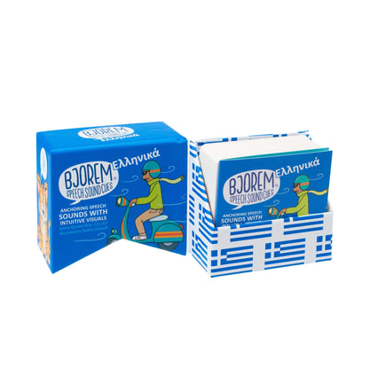 Open box of Greek Speech Sound Cues