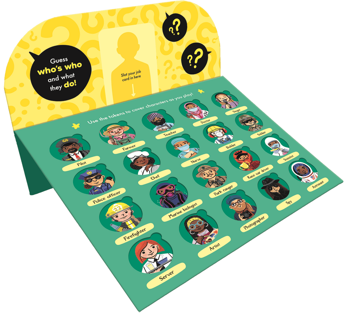 Guess That Job! game board set up