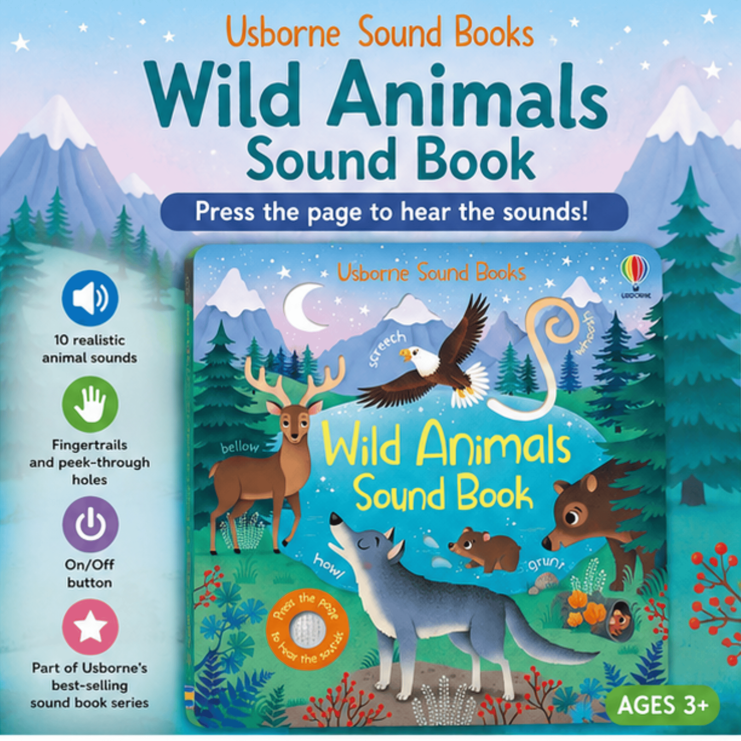 Wild Animals Sound Book:  Interactive Animal Sound Book Wild Animals Sound Book:  Interactive Animal Sound Book Best Speech Language Therapy Tools