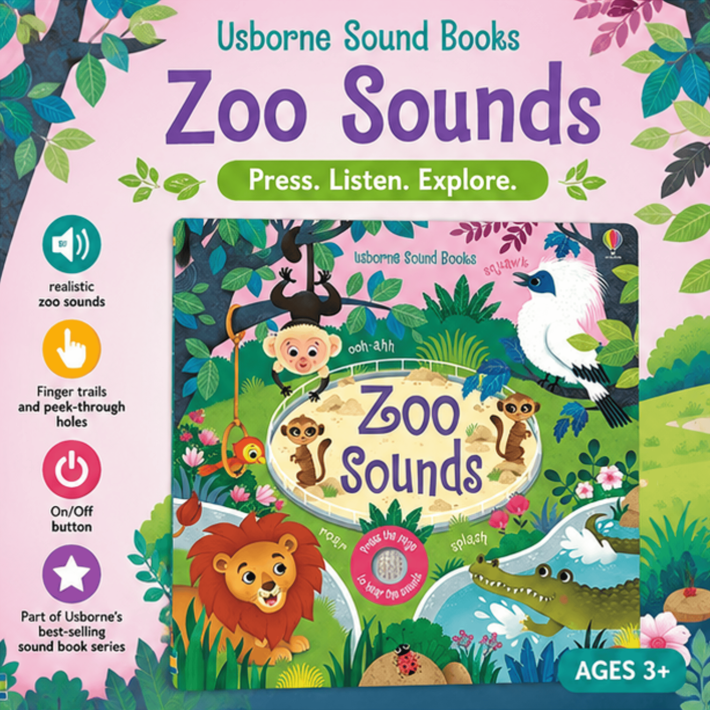 Zoo Sounds: Interactive Animal Sound Book – Bjorem Speech®