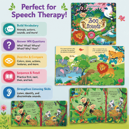 Zoo Sounds: Interactive Animal Sound Book Zoo Sounds: Interactive Animal Sound Book Best Speech Language Therapy Tools