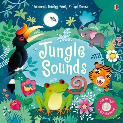 Jungle Sounds interactive animal sound book cover