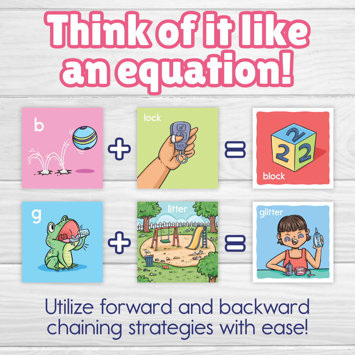 Think of it like an equation: forward and backward chaining strategies with the L cluster cards