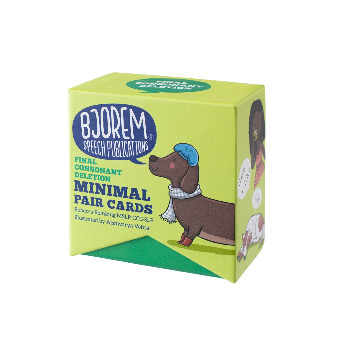 Final Consonant Deletion minimal pair cards box