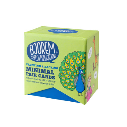 Fronting and Backing minimal pair cards box