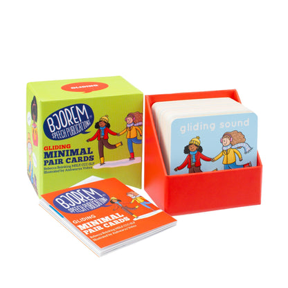 Open Gliding minimal pairs box with cards
