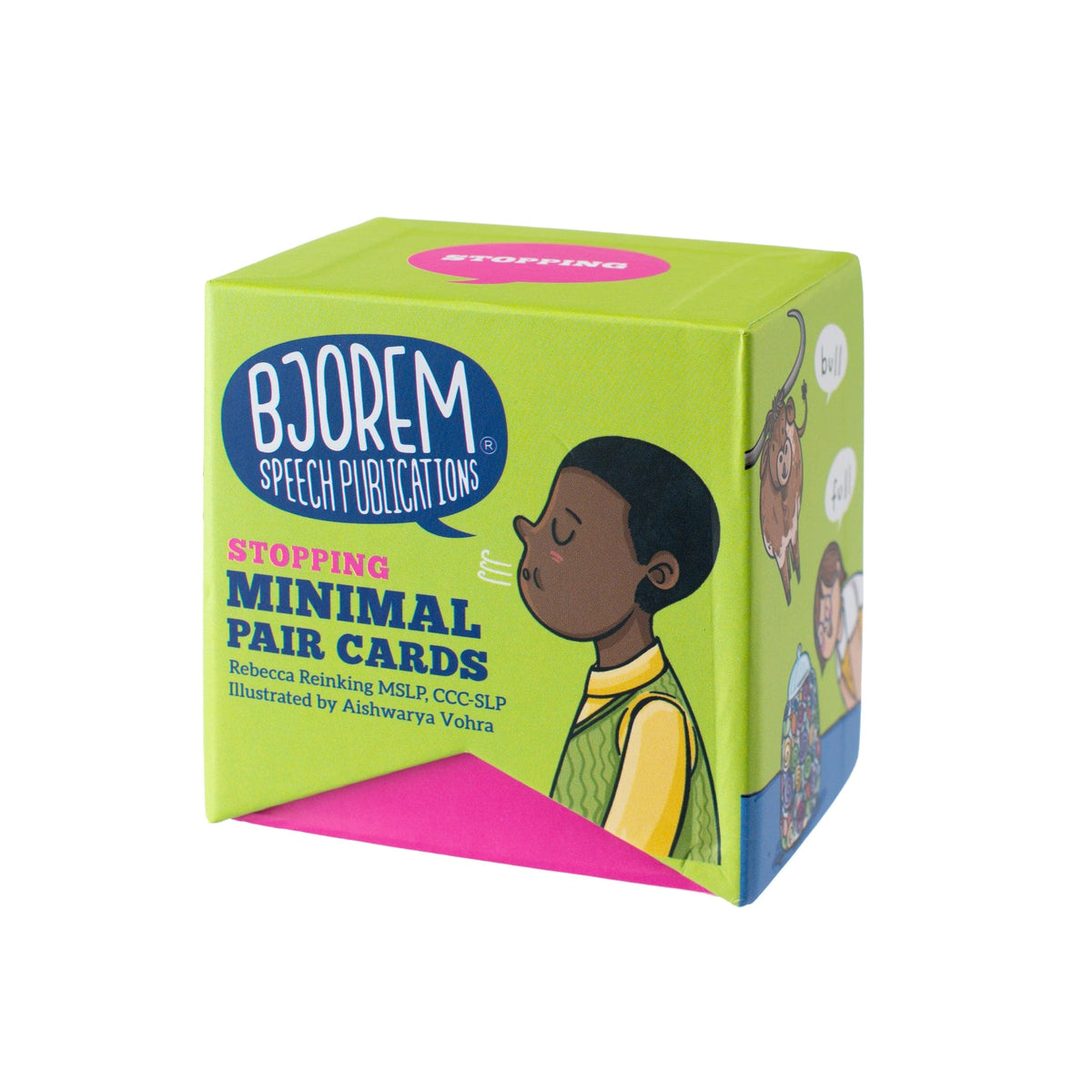 Stopping minimal pair cards box
